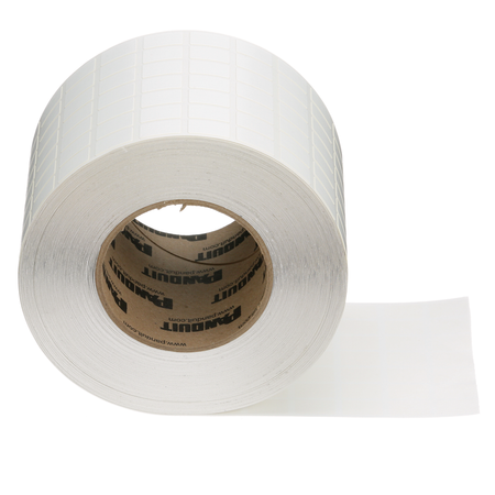 PANDUIT ThermTrans, Non-laminated Label, Vinyl Cloth, N050X075CBT, PK 10000 N050X075CBT